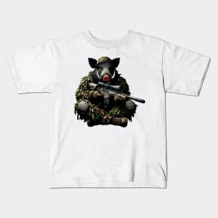 Sniper Wild Boar Kids T-Shirt